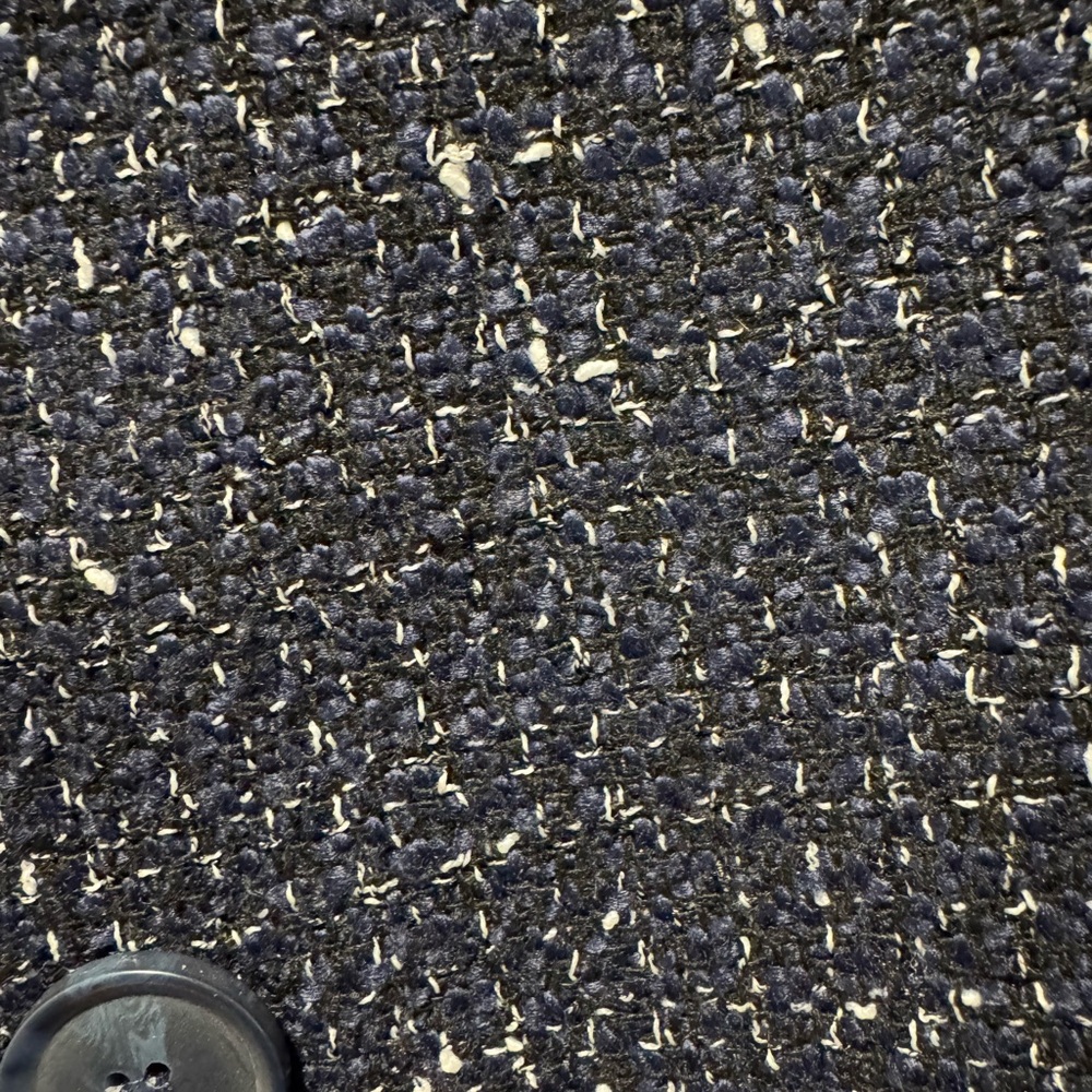 Liz Claiborne Dark Blue Tweed Blazer - Picture 3 of 3